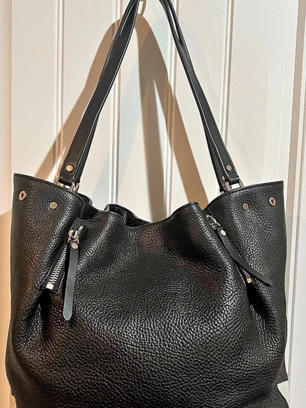 Burberry Canterbury Tote Bag Black & Brown Plaid